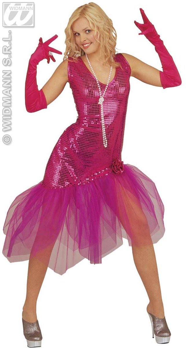 Glitter & Glamour Kostuum | Sissy Miss Madonna Kostuum Vrouw | Medium | Carnaval kostuum | Verkleedkleding